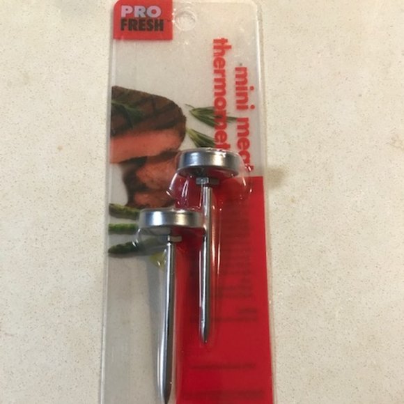 2 Pro Fresh Mini Meat Cooking Thermometers BBQ Stainless Steel - NEW - Picture 1 of 2